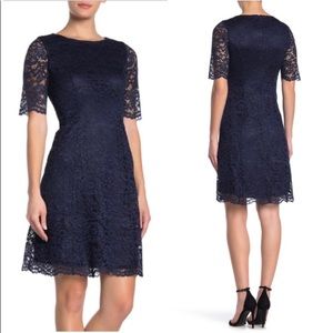 SPARKLY GLITTER ✨ Eliza J navy lace dress